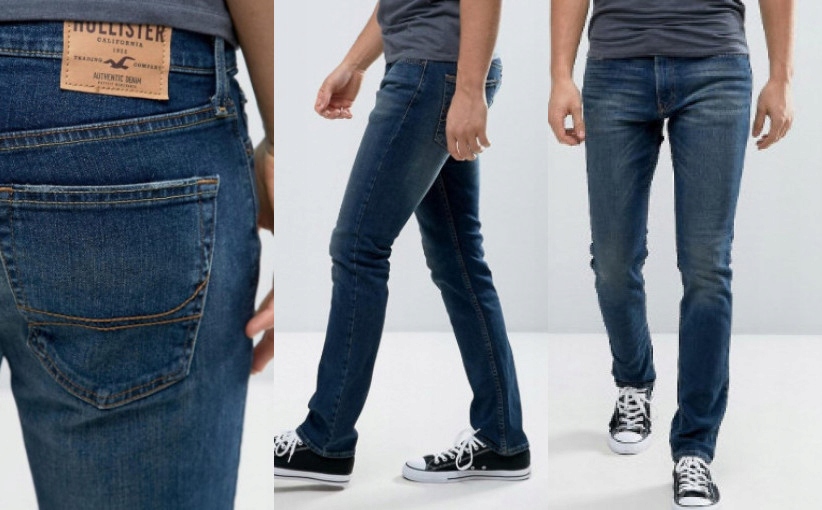 E5C302*HOLLISTER JEANSY MĘSKIE SKINNY 31X30 P00