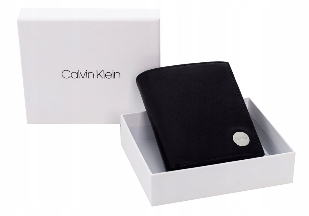 CALVIN KLEIN PORTFEL MĘSKI POP-WORK MINI 6CC BLACK