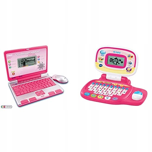VTech Challenger Laptop, Pink, Kids Laptop with Vo