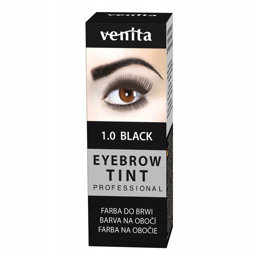 Venita Professional Eyebrow Tint farba do brwi w proszku 1.0 Black P1