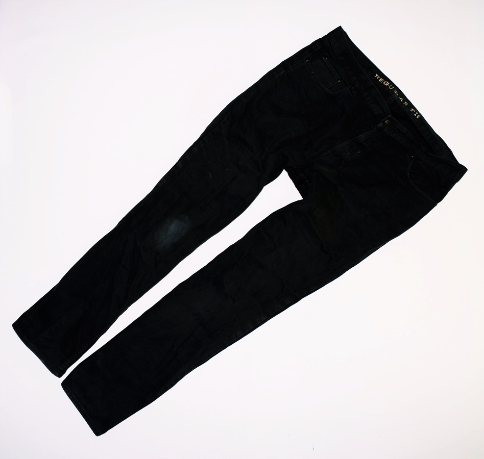 5096-19 GEORGE... n#s SPODNIE JEANSOWE BLACK r.W38