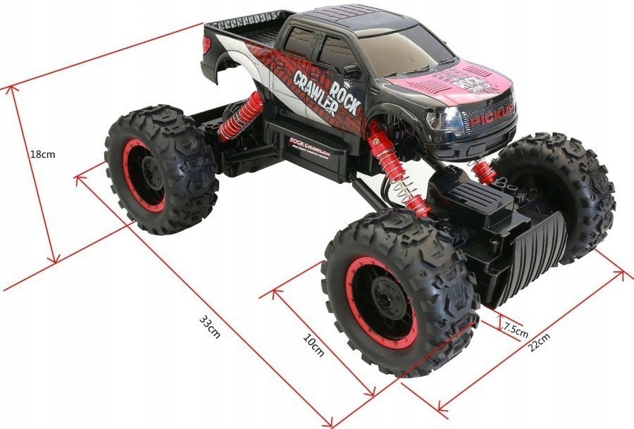 Купить УПРАВЛЯЕМЫЙ АВТОМОБИЛЬ MONSTER TRUCK CRAWLER 4x4 2,4 ГГц RC: отзывы, фото, характеристики в интерне-магазине Aredi.ru