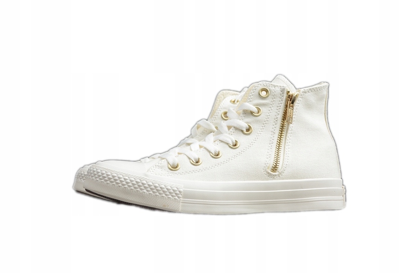 Converse Espadrilles All star White Golden zipper