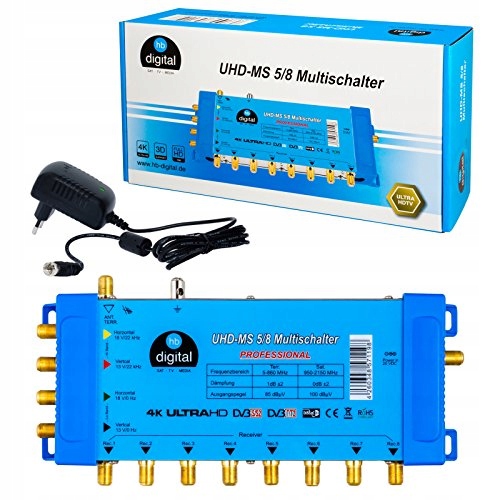 Multiswitch PMse 5/8 HB-DIGITAL 1x SAT do 8 3D 4K