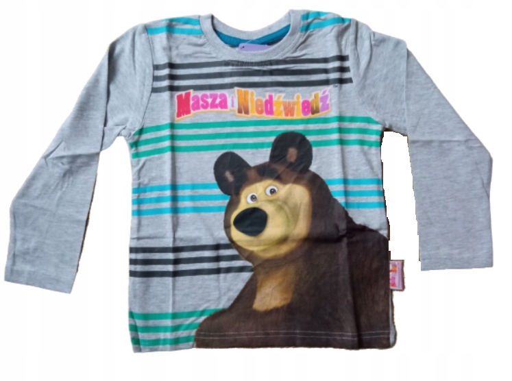 Bluzka t-shirt bawełna MASZA I NIEDŹWIEDŹ 128