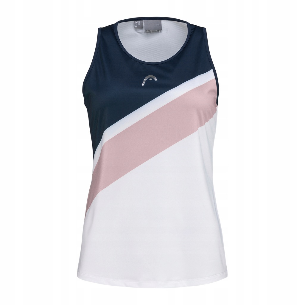 Koszulka tenisowa damska HEAD Perf biało-różowa 814342 S