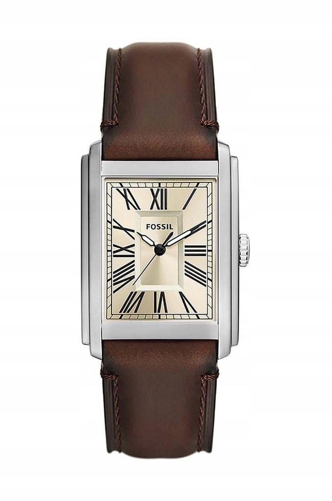 Fossil zegarek męski kolor srebrny FS6012