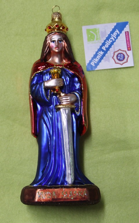 Figurka św.Barbary - ręcznie robiona
