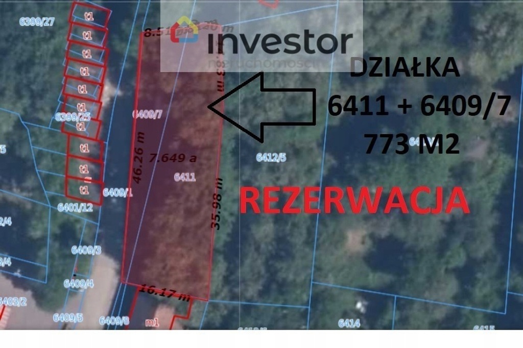 Działka, Bochnia, Bocheński (pow.), 773 m²