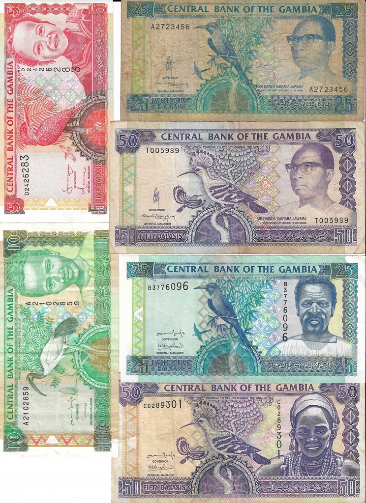 Gambia zestaw banknotów nr 2