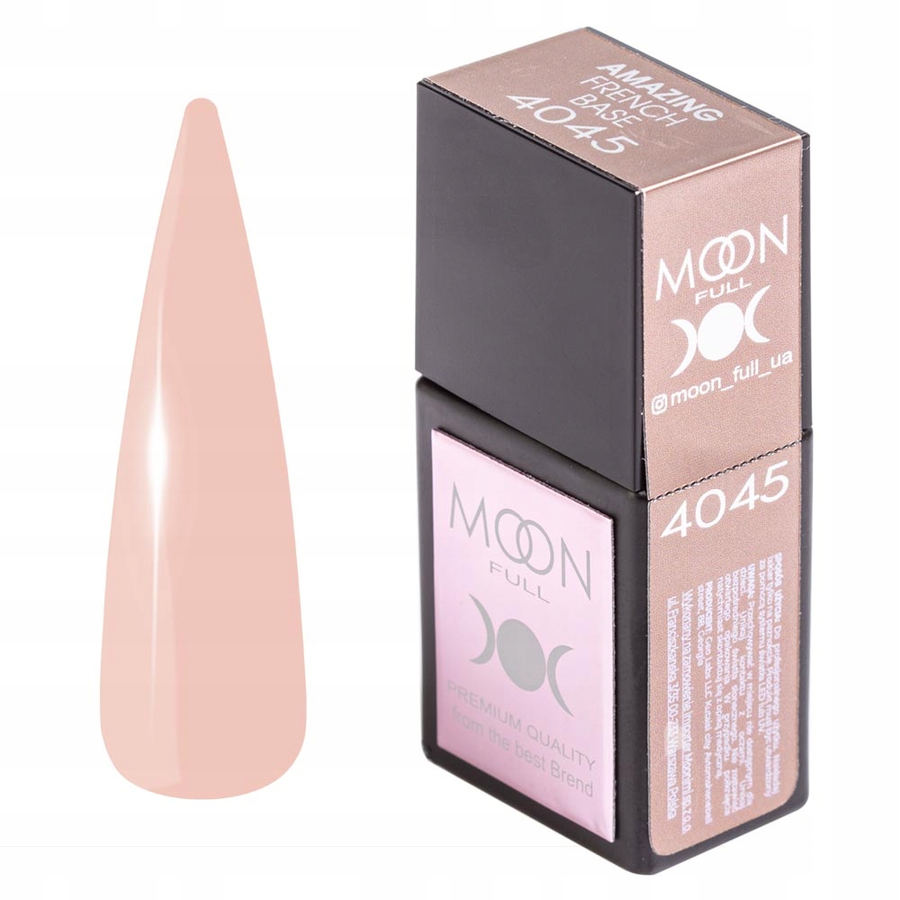 Baza French MOON FULL Amazing Nr.4045, Beżowa, 12 ml.