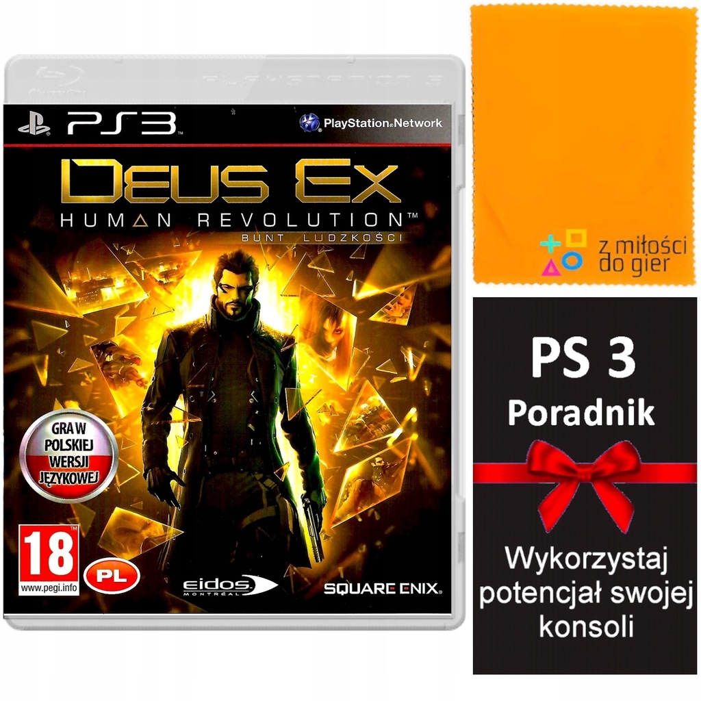 PS3 DEUS EX HUMAN REVOLUTION BUNT LUDZKOŚCI Polskie Wydanie Po Polsku PL