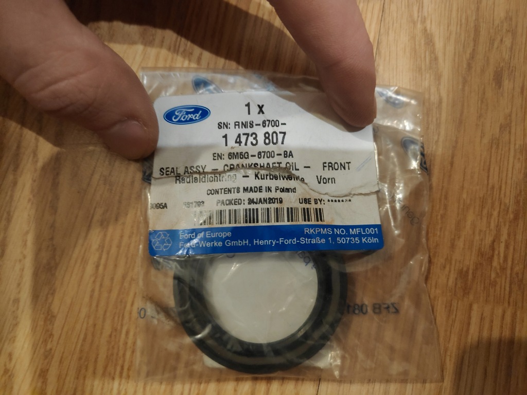 Uszczelniacz wału korbowego FORD OE 1473807 - 11435373165 - oficjalne ...