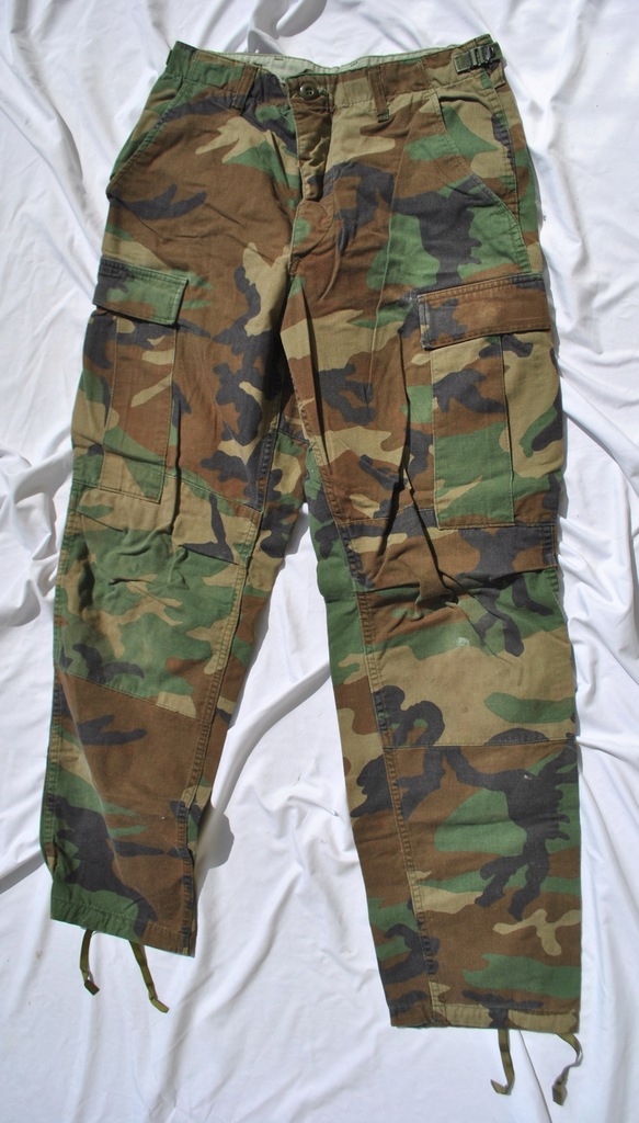 spodnie wojskowe woodland BDU NYCO SMALL REGULAR SR S-R US ARMY