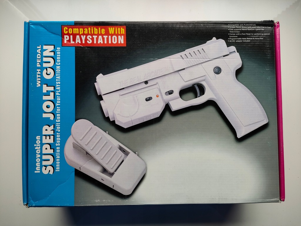 ***** PISTOLET INNOVATION SUPER JOLT GUN Playstation 1 2 PSX PS1 PS2 *** 4