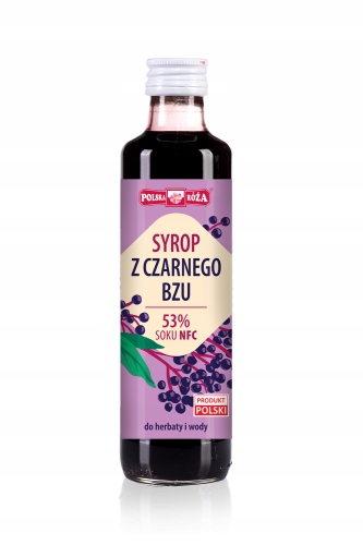 Syrop z czarnego bzu 250ml 53% soku POLSKA RÓŻA