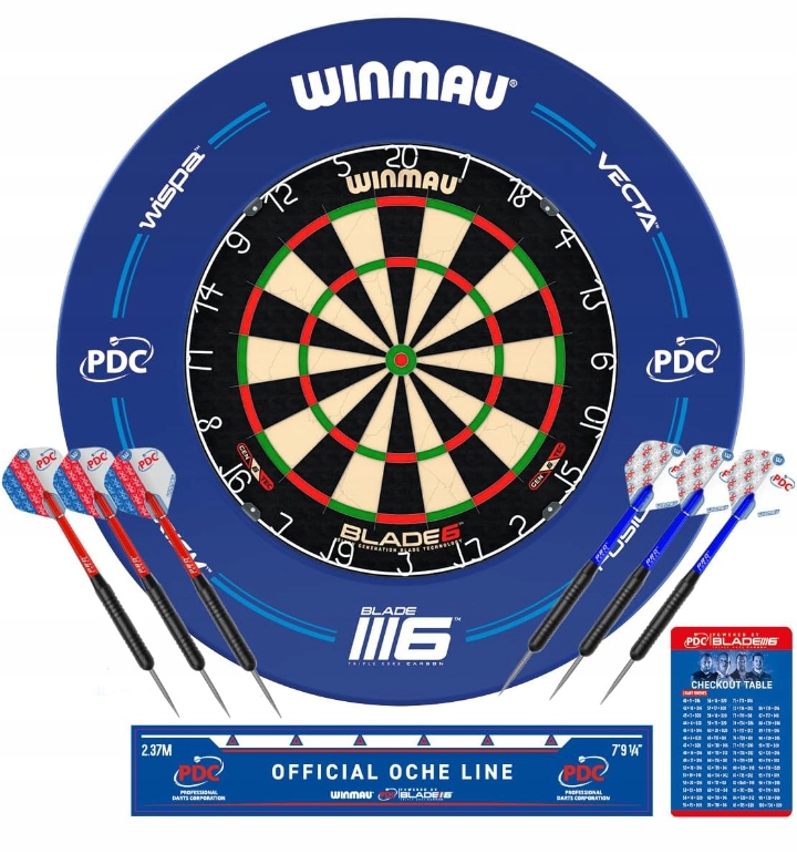 Winmau blade 6 + Ring + 6 lotek - tarcza sizalowa do darta