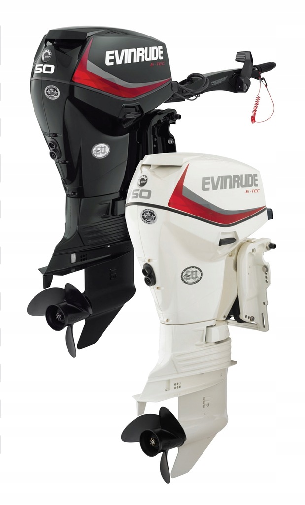 Silnik zaburtowy Evinrude E-TEC 50 KM rumpel trym