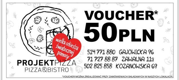 Voucher o wartości 50 zł - Projekt Pizza