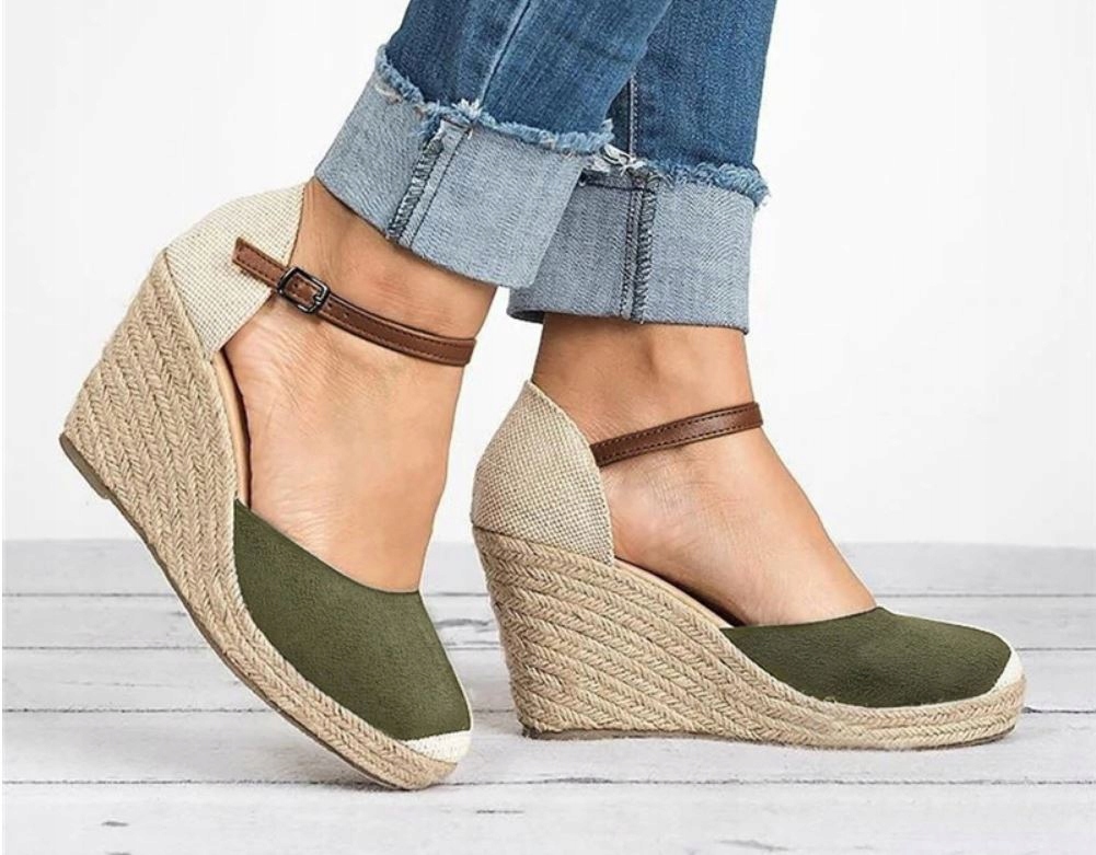 Espadryle na koturnie, zjawiskowe eco!! 38