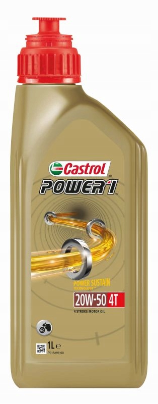 CASTROL OLEJ CASTROL 20W50 1L POWER 1 4T MINERALNY / MOTOCYKLE