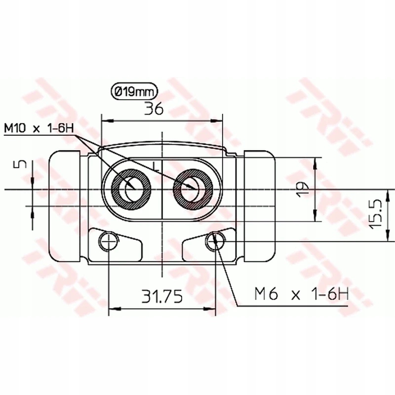 Cylinderek hamulcowy TRW BWD195