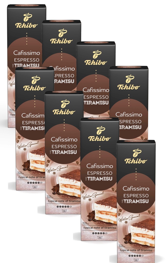 Kapsułki Tchibo Cafissimo Tiramisu 8 x 10 kapsułek