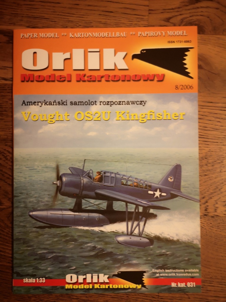 ORLIK 031 samolot rozpozn. Vought OS2U KINGFISHER