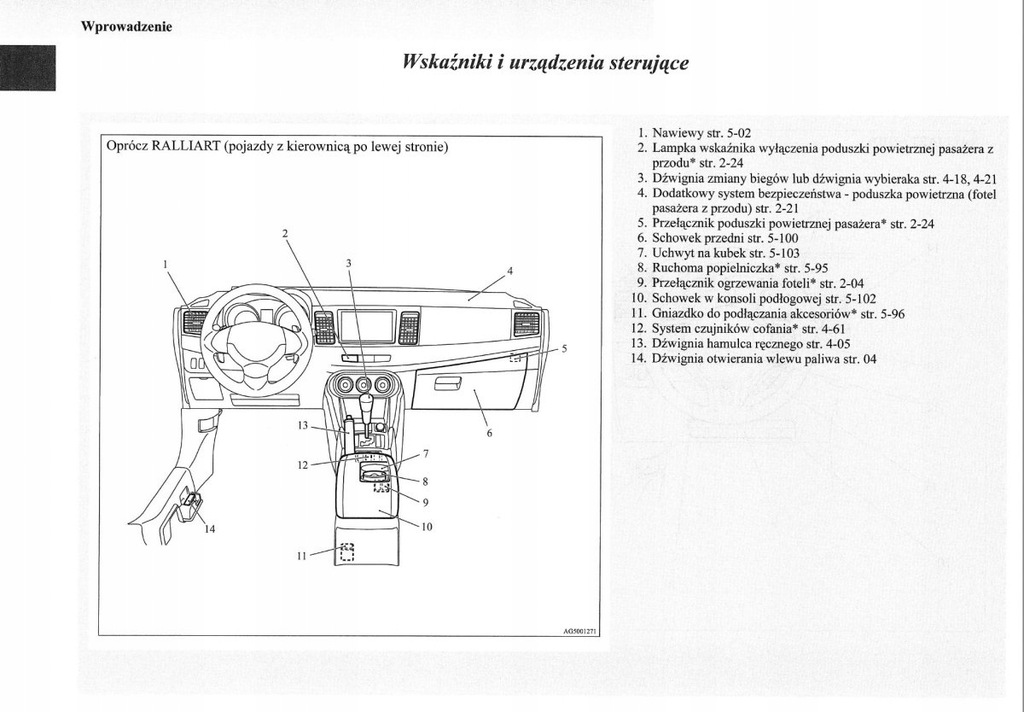 Mitsubishi Lancer Sportback 0816+Radio Instrukcja