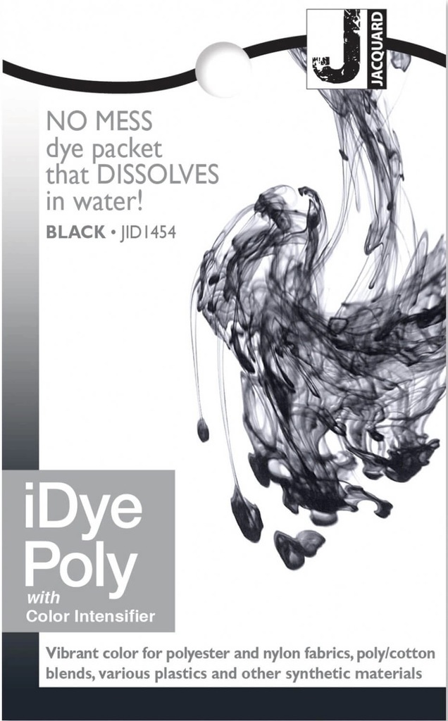 Купить  для синтетических тканей iDye Poly Black черный 454 .