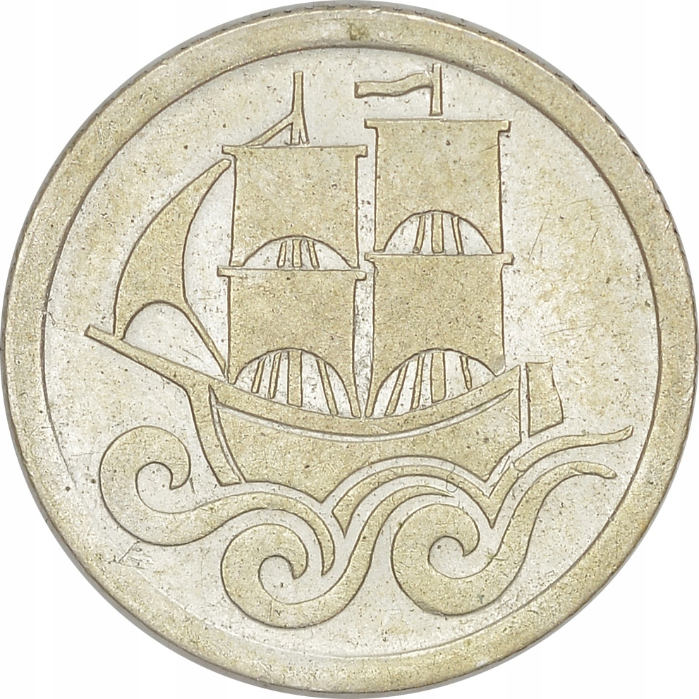 10.ch.WM GDAŃSK, 1/2 GULDENA 1923 KOGA