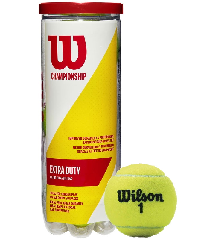 Piłki tenisowe Wilson Championship Extra Duty 3pak