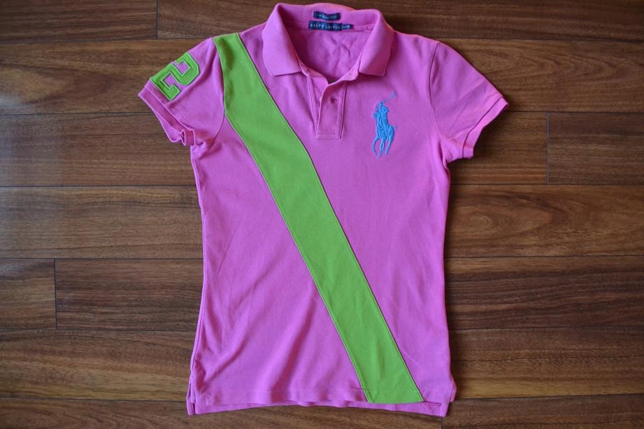 RALPH LAUREN Koszulka Polo Damska TALIOWANA XS 34