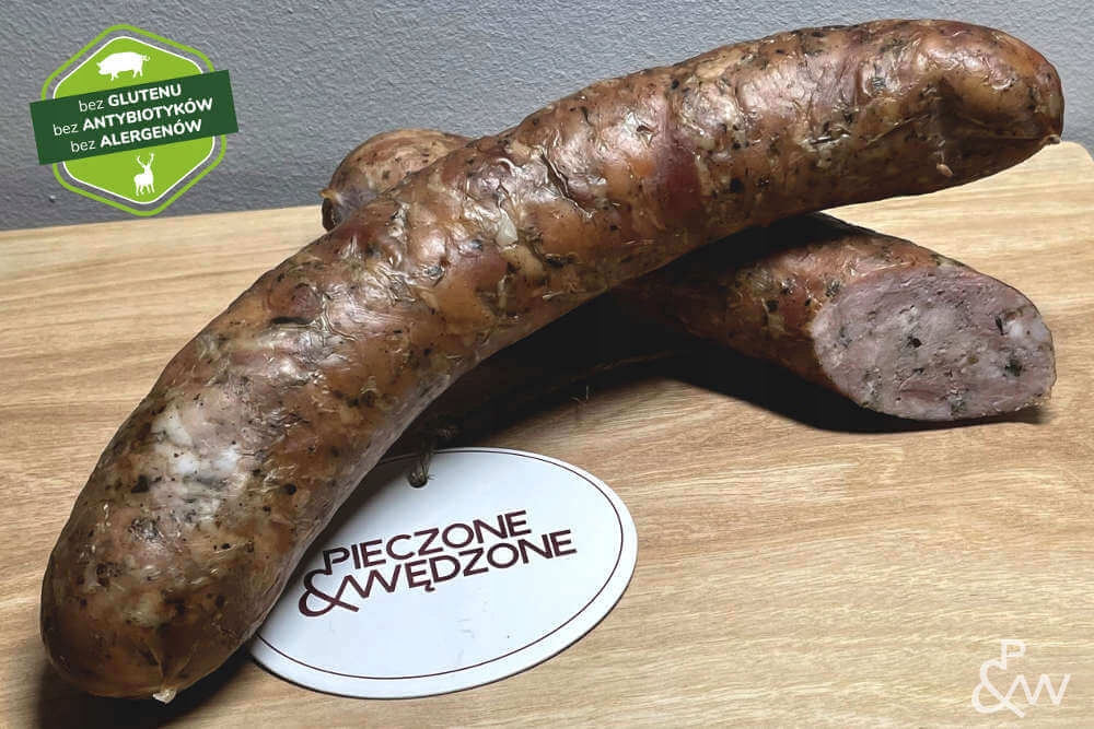 Kiełbasa bez PEKLOSOLI by Adam Gessler 400g natury