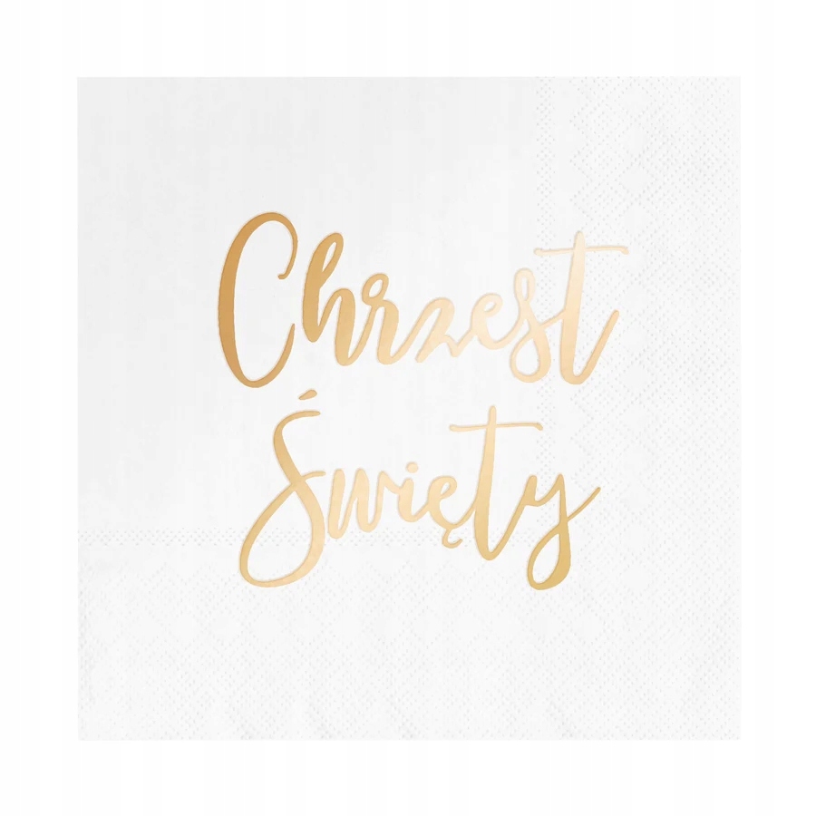 Serwetki Chrzest Święty białe 10szt. (511483)