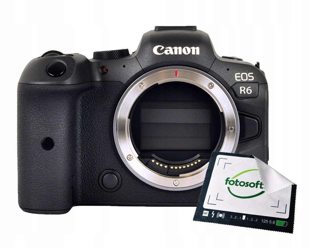 Aparat Canon EOS R6 BODY + ŚCIERECZKA GRATIS czarny NOWY