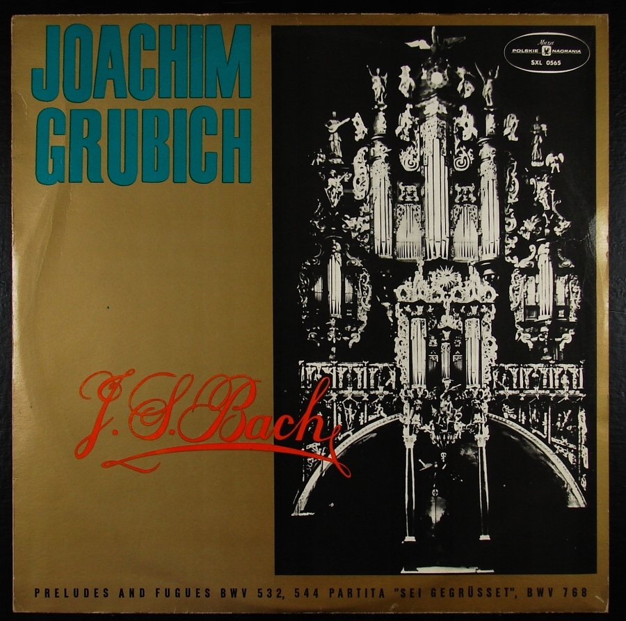 JAN SEBASTIAN BACH Joachim Grubich organy - LP EX