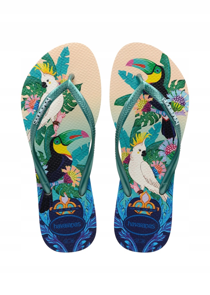 KLAPKI HAVAIANAS HAV.SLIM TROPICAL BEIGE 39/40