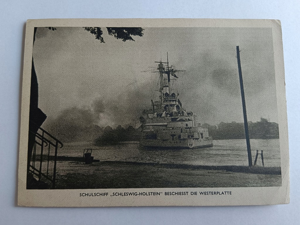 STATEK PANCERNIK Schleswig-Holstein, GDAŃSK WESTERPLATTE 12931 A