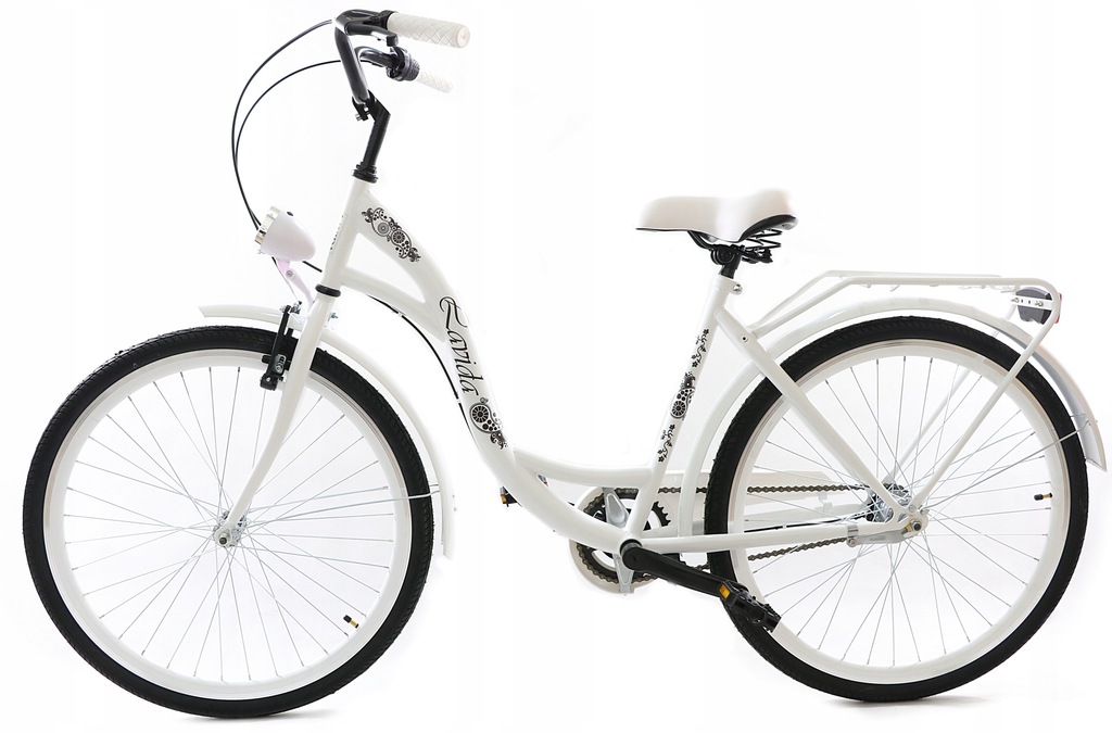 ROWER MIEJSKI DAMSKI 26' BIAŁY 3 BIEGI SHIMANO NEW 8100559726