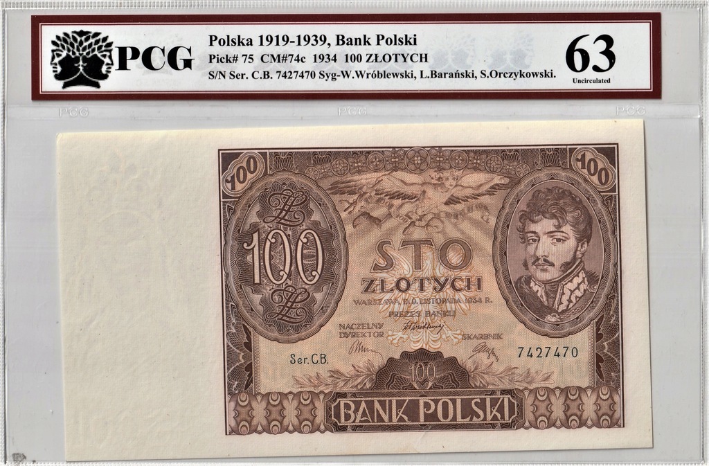 100 złotych 1934