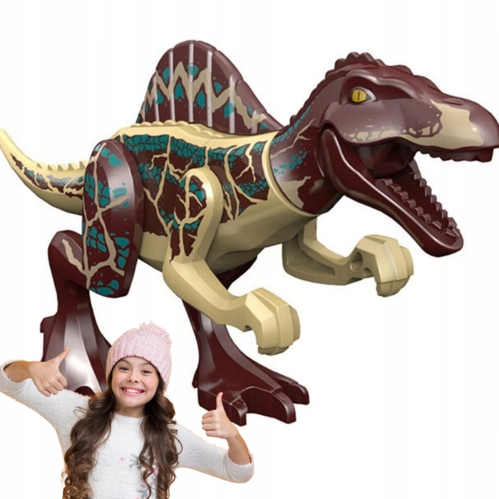 LEGO DINOZAUR SPINOZAUR JURASSIC WORLD T-REX FIGURA FIGURKA MODEL 12CM