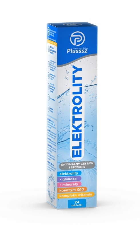 Plusssz Elektrolity smak ananas mango 24 tabletki