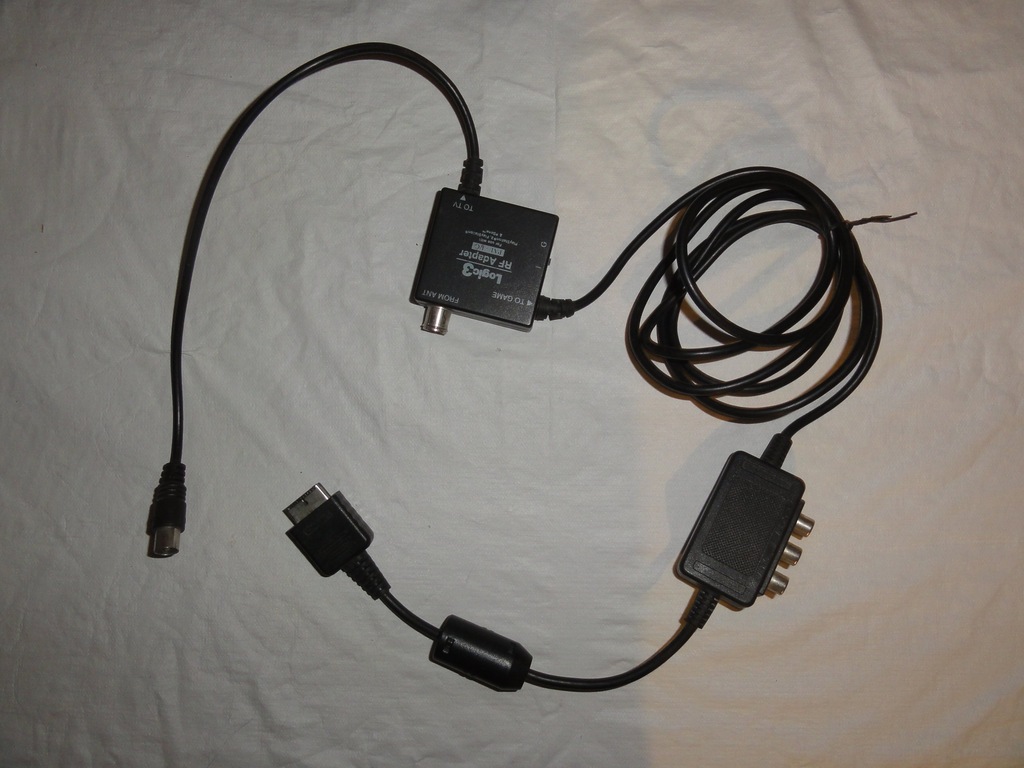 RF Unit Adapter oraz cinch do PSX, PS2, PS3 EXPRES
