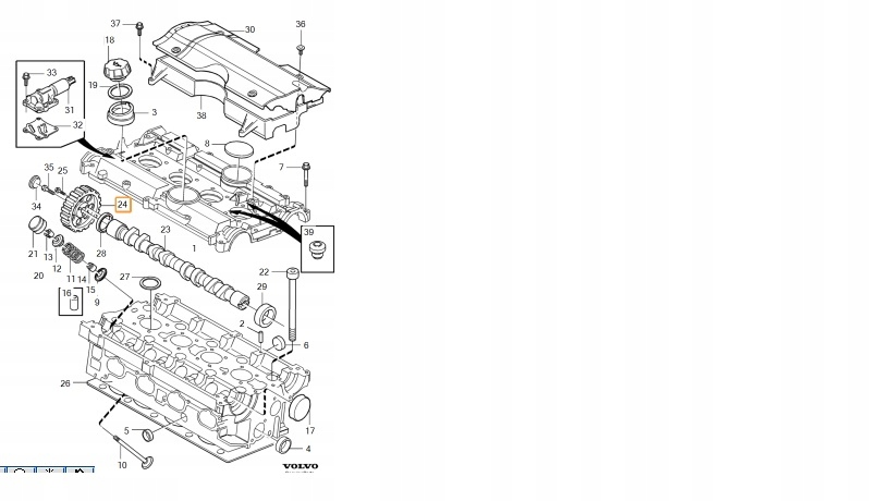 KOŁO ZMIENNYCH FAZ ROZRZĄDU VOLVO S40 V40 NOWE