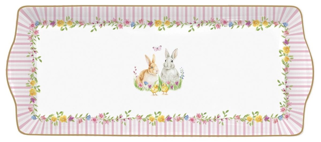 Easy Life/Nuova R2S, porcelanowa taca 35x15cm - EASTER/WIELKANOC