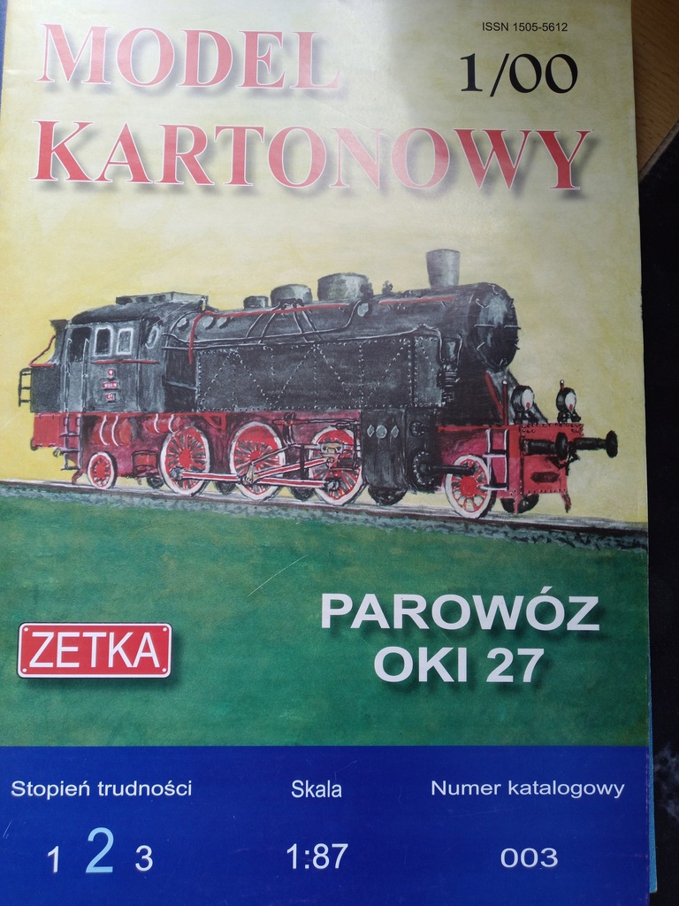 Model kartonowy Parowóz OKI 27 ZETKA