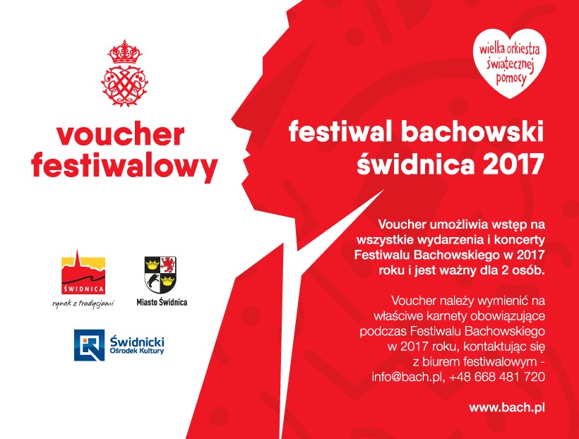 Voucher dla 2 osób na Festiwal Bachowski 2017