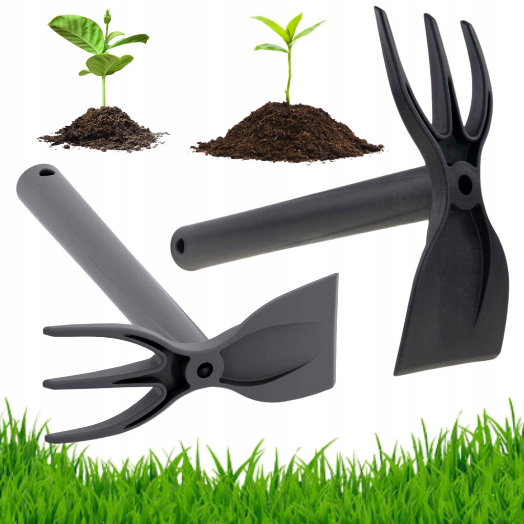 KOMPLET 2 NARZĘDZI PAZURY + MOTYCZKA GRABKI KOPCZKA DO ZIEMI PIELENIA MOCNA