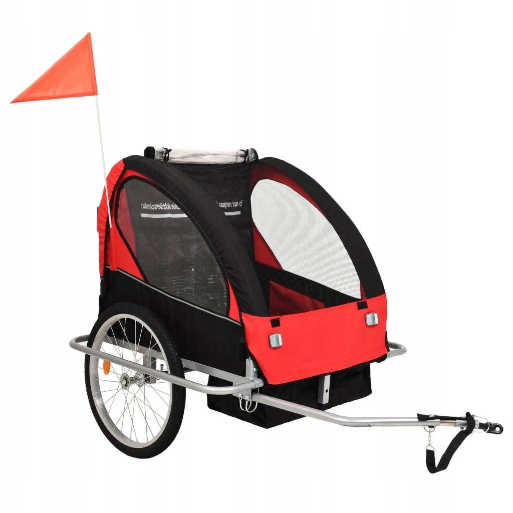 VidaXL Rowerowa przyczepka dla dzieci/wózek 2-w-1,